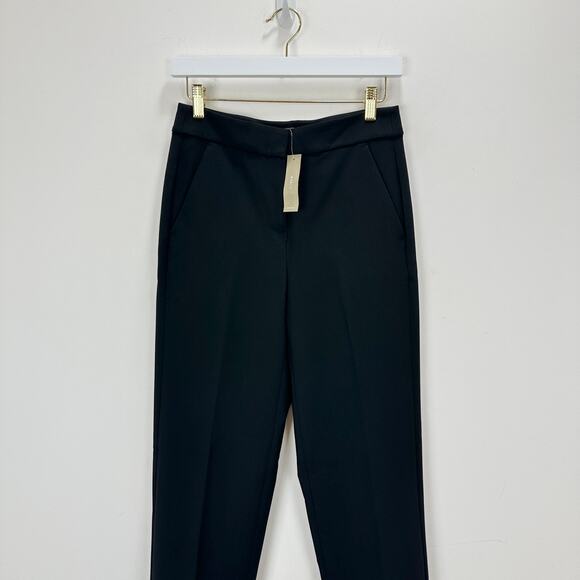 J.Crew Tall Kate Straight Leg Pant Four Season Stretch Black Classic US 0T NWT - Picture 6 of 13